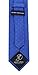 Scott Allan Collection Blue and Orange Polka Dot Ties for Men - Woven Necktie for Men - Blue & Orange Dot Wedding Tie for Groom