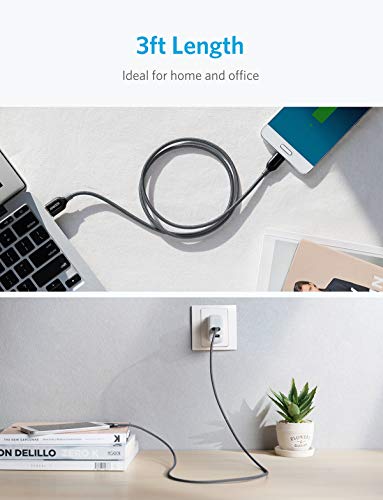 image for Anker [2-Pack] Powerline+ USB C to USB A Fast Charging Cable, for Sams