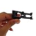 Kasteco 4 Pack Scuba Dive Universal Plastic Clip Snorkel Keeper Tube Holder, Black