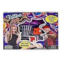 Tattoo Body Art with Realistic Vibrating Tattoo Machine for Kids Easy, Safe  & Washable Kit