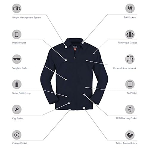 Men's SCOTTeVEST Jacket - 25 Pockets - Travel Clothing Clothing, Shoes & Jewelry, Men, Clothing, Jackets & Coats, Lightweight Jackets, Cotton