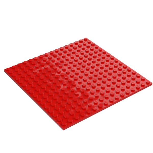 LEGO Classic Building Baseplate, 16 x 16 Studs, Part 91405 (Red, 1, Bricks) — image 1