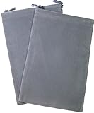 Chessex Dice: Velour Cloth Dice Bag Small (4 x 6) - GRAY - Holds Approximately 20-30 Dice