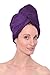 Texere Women's Bamboo Hair Towel Wrap (2-Pack, Lavender Fog/Purple, Unisize) Soft Bamboo Spa Head Wrap Present for Ladies TX-AB011-001-4213-R-U