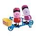 Zoofy International Peppa Pig - Peppa & Suzy Sheep Bicycling Together Play Set