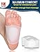 Gel Arch Support- Soft Gel Plantar Fasciitis Sleeves for Flat Foot Pain Relief for Men and Women by ToeGlow (Small (M 5-8.5/W 6-9.5))