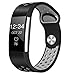 Band for Fitbit Charge 2 Heart Rate, Replacement Fitness Accessory Wristband (Z04-Black,Gray, Large)