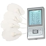 10 Modes Digital TENS unit Physiotherapy Palm Machine, Tens Machine for Pain Management, Back Pain and Rehabilitation (Silver) FDA cleared NK10AB HealthmateForever