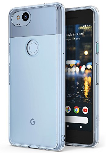 Google Pixel 2 Phone Case Ringke [FUSION] Crystal Clear Minimalist Transparent PC Back TPU Bumper [Drop Protection] Scratch Resistant Natural Shape Protective Cover for Google Pixel 2 - Clear