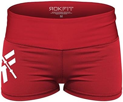 womens red spandex shorts