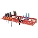 Akro-Mils 08024 Plastic Wall Mounted Tool Holder Rack, Red