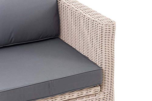 CLP Polyrattan Ecksofa Tibera 5mm I Gartensofa Mit 5 Sitzplätzen I Loungesofa Aus Rundrattan Inkl. Kissen I… – Bild 7
