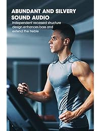 Dudios IPX5   Auriculares deportivos a prueba de sudor, Bluetooth CVC6.0 cancelación de ruido con micrófono, sonido HD ligero con 8 horas de tiempo de reproducción (negro)