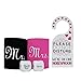 Honeymoon Survival Kit - Bride and Groom Cup Holders, Honeymoon Decision Dice and Do Not Disturb Door Hanger (Bundle of 3 Items)