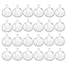 80MM Hanging Tealight Holders Glass Orb Terrarium, Wedding Candles Holders Hanging for Wedding Centerpieces (24, with 2 Side Holes)
