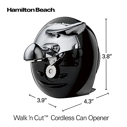 Hamilton Beach Walk 'n Cut Electric Can Opener for Kitchen, Use On Any Size, Automatic and Hand