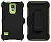 Galaxy S5 Case, ToughBox® [Armor Series] [Shock Proof] [Black | Lime] for Samsung Galaxy S5 Case [Built in Screen Protector] [With Holster & Belt Clip] [Fits OtterBox Defender Series Belt Clip]