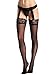 Amoretu Womens Sheer Tights Suspender Pantyhose Stretchy Stockings Black (Black 1319) …