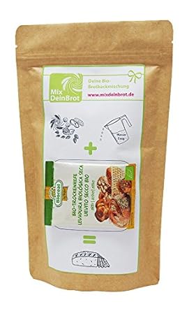 Bio-Brotbackmischung Dinkelbrot, Dinkelbrot selbst backen mit der Dinkelbrot Backmischung von MixDeinBrot, ergibt ein Dinkelb