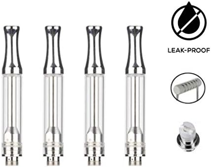 1ml Glass Ceramic Wickless Cartridge AC-1003 for C-C-E-L-L | O-i-l and D-i-s-t-i-l-l-a-t-e (100pcs, Silver)