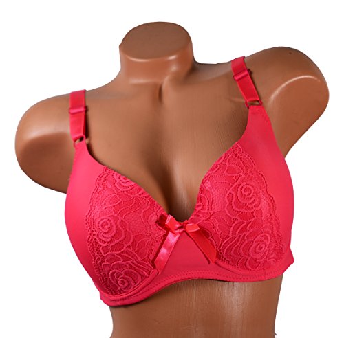 Viola's Secret Women Bras Lot 1 or 6 Pack of T-Shirt Bra D Cup DD Cup 34D 36D 38D 40D 42D 36DD 38DD 40DD 42DD 44DD (38D, 9315)