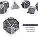 Ancient Silver Table Game Dice, 7PCS DND Metal Dice with Metal Box for Dungeons and Dragons, Shadowrun, Pathfinder, Savage World and Other Table Games