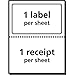 Avery Printable Shipping Labels with Paper Receipts, 5-1/16