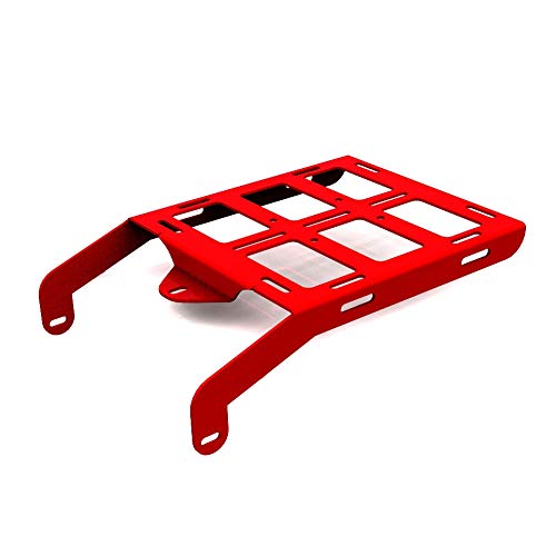 Cargo Rack Luggage Carrier Utility Rear Tail Holder Red Powdercoat fits: 93-16 Honda XR650L - Immix Racing - 100-001-red