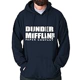 Brisco Brands Dunder Paper Company Mifflin Office TV Show Hoodie Navy