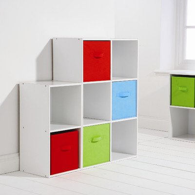 Mountrose Storage Harlequin 6 Cube Unit With 3 Canvas Drawers