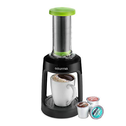 Gourmia-GKCP135-Manual-Coffee-Brewer-Single-Serve-Manual-Hand-French-Press-Coffee-Maker-No-Electricity-Brew-Coffee-Anywhere-Green