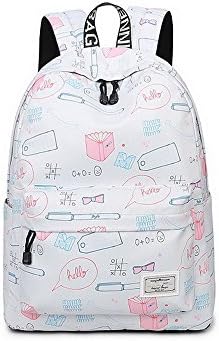 Teecho Girls Waterproof School Backpack Fashion 15.6" Laptop Backpack for Teenager