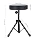 Drum Thrones Adjustable Padded Drum Stool with Anti-Slip Feet for Adults and Kids (Upgrate_Black)
