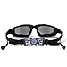 Baen Sendi Swimming Goggles with Siamese Ear Plugs - UV Protection Anti Fog - Best Adult Swim Goggles - Lifetime Guarantee (Black-2)