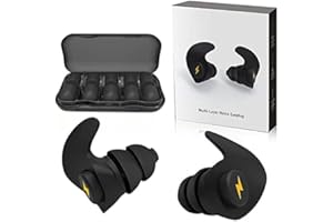 QQCHERRY Ear Plugs for Sleeping Noise Cancelling,6 Pairs Comfortable Silicone Sound Blocking Earplugs, Reusable Washable Earplugs for Sleeping, Work, Study, Snoring, Shooting, Concerts and Hearing Protection