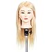 GEX 18-26" 100% Human Hair Training Practice Head Styling Dye Cutting Mannequin Manikin Head Without Wig Clamp Blonde Color 613# (18") primary