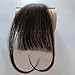 Vowinlle Air Hair bangs Clip on Real Hair #4 Dark Brown Clip in Bangs 100% Human Hair One Piece Straight Fringe Hairpiece Accessories (Flat Bangs with Temples)thumb 4