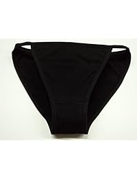 YOYI Fashion - Conjunto de lencería para mujer, de algodón suave, color negro, de bajo alcance, varios paquetes