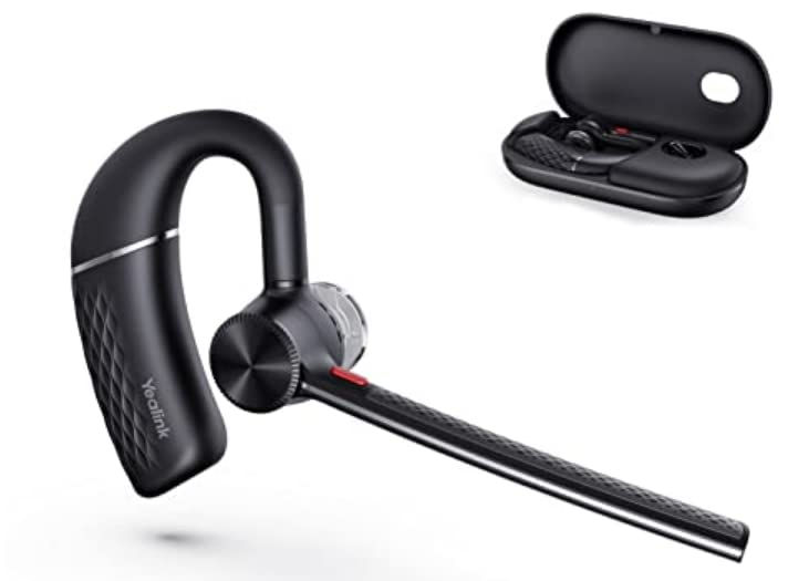 Yealink BH71 Bluetooth Earpiece, Wireless Bluetooth Headset,Hands-Free, Noise Canceling Microphone, Lightweight, Work for Cell Phone PC Driving Business Office