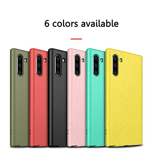 Case for Galaxy Note 10 Plus Cover,Matte with Wheat Straw Granule Perfect Slim Fit Ultra Thin Shockproof Flexible Soft Silicone Gel TPU Protective Case Cover for Galaxy Note 10 Plus Silicone Case,Red - Thumbnail 4