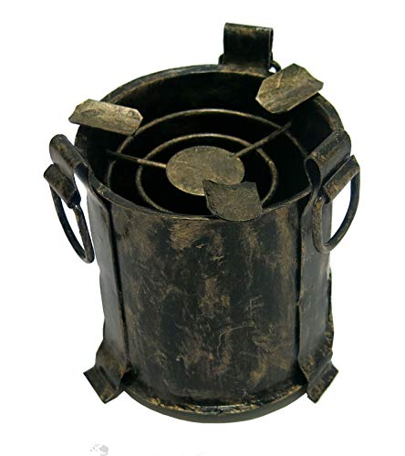 Ages Behind 4 inches Iron Ashtray For Office, Home, Parties
