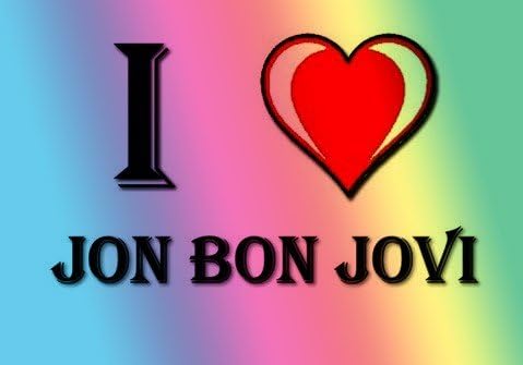 I HEART JOVI FRIDGE MAGNET