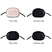 Mudder 2 Pieces Silk Eye Patch Elastic Eye Patches Lazy Eye Patches for Amblyopia Strabismus, Black and Flesh Pink
