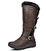 DREAM PAIRS Women's Winter Fully Fur Lined Zipper Closure Snow Knee High Boots
