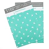 100 Printed Poly Mailers 10x13 Flock of Birds Colored Shipping Envelopes Plastic Mailing Bags by Inspired Mailers