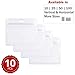 Stationery King Durable & Heavy-Duty ID Badge Holders. Premium Quality, Clear Plastic, Water & Dustproof. for ID Cards, Moms, Teachers, Tours, Events, Business, Cruises & More (10 Pack, Horizontal)