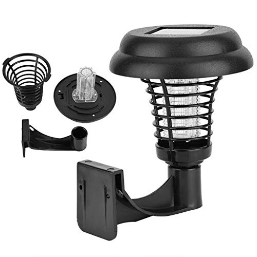 Euone Pest Control, Solar Powered LED Light Pest Bug Zapper Insect Mosquito Killer Lamp Garden Lawn