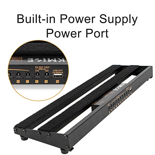 Guitar Pedalboard with Builtin Power Supply Pedal Board Aluminium