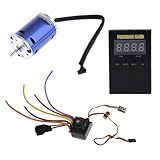 Neewer 8.5T 3983KV Sensored Brushless Motor Kit with 120A Sensored Brushless Speed Controller ESC and Program Card for 1/10 On-road or Off-road RC Car