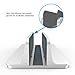 Vertical Laptop Stand [Adjustable Size], OMOTON Desktop Aluminum MacBook Stand with Adjustable Dock Size, Fits All MacBook, Surface, Chromebook and Gaming Laptops (Up to 17.3 inch), Silverthumb 4